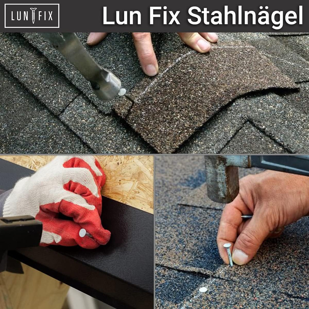 Stahlnägel 2,0 x 25 mm - 5kg (ca. 8180) Verzinkter Kammzwecke Holznägel für Dachpappenverlegung Verz