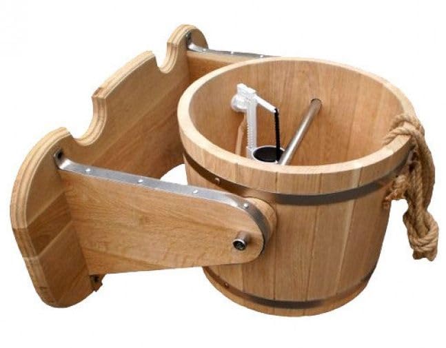 Sauna Schwalldusche Eiche 10,15 L (15 Liter), 15 Liter