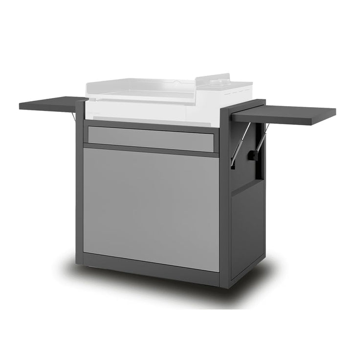 FORGE ADOUR Zubehör Grillplatte Trolley Premium Stahl geschlossen schwarz und hellgrau 60