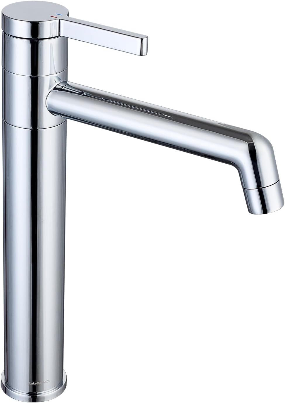 Wasserhahn Bad LakeBayMZC Hoch Chrom Mit Auslaufhöhe 203 mm, Messing Armatur Badezimmer mit 360° dre