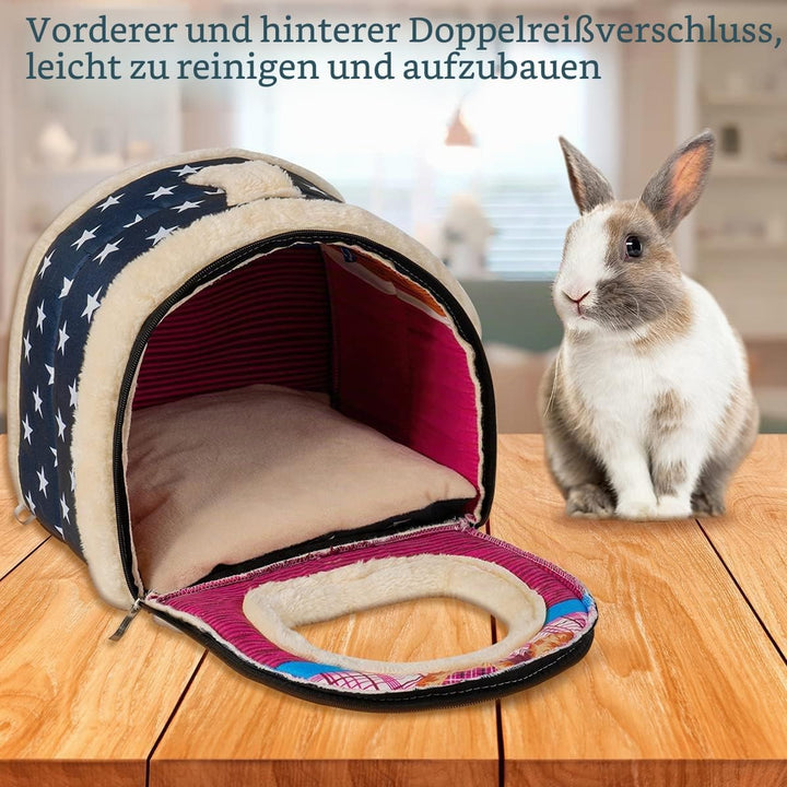 Pantula Meerschweinchen Bett Kuschelhöhle - Höhle Gemütliches gross Hamster Kleintier Bett Versteck
