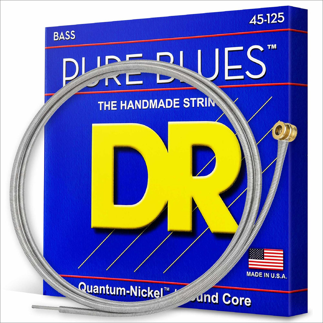 DR Strings PB545 45-125 Medium Set Handmade Pure Blues Coated 5-Saiten Bass Saiten PB5-45 Diapason l