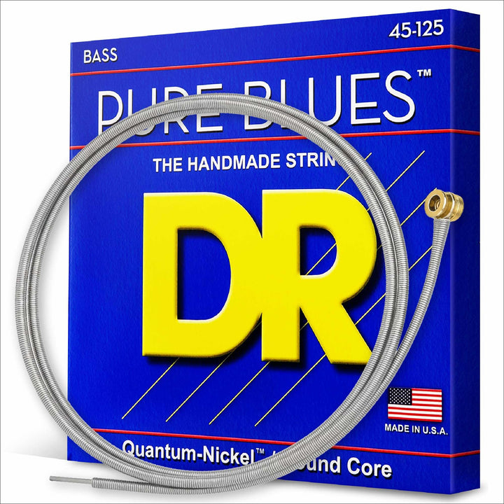 DR Strings PB545 45-125 Medium Set Handmade Pure Blues Coated 5-Saiten Bass Saiten PB5-45 Diapason l