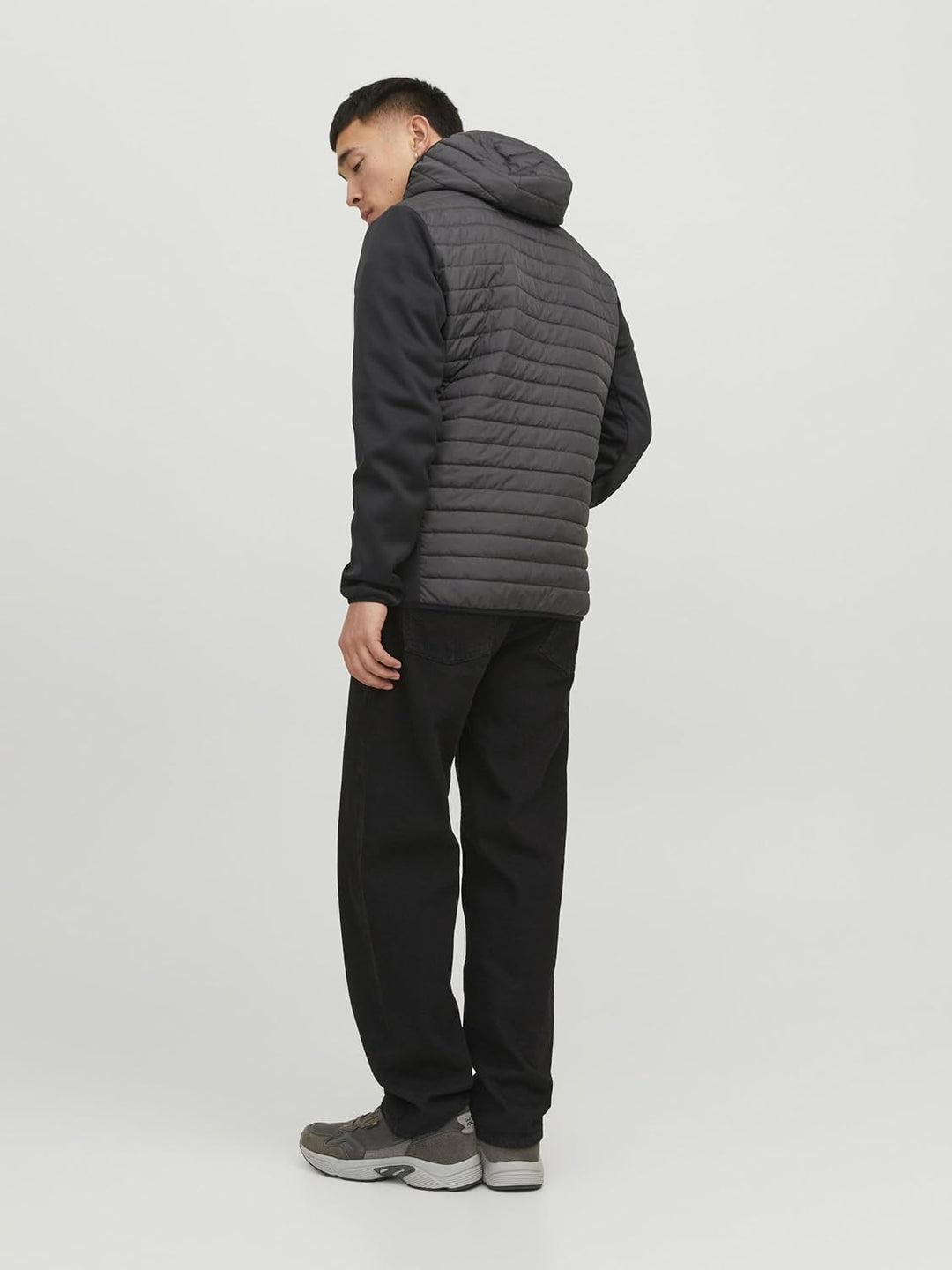 JACK & JONES Male Hybridjacke Hybridjacke | Hybrid jacket XXL Asphalt, XXL Asphalt