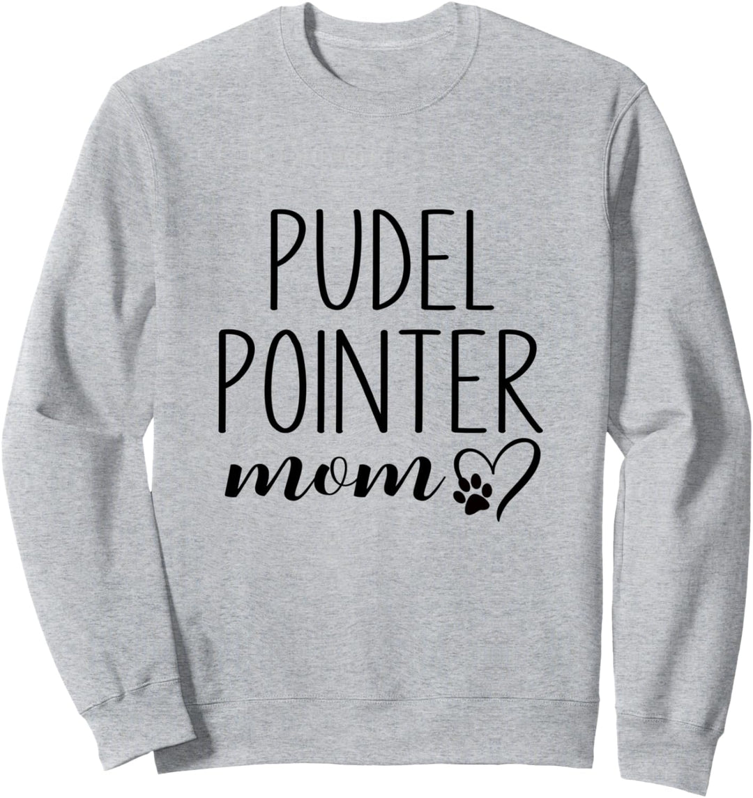 Dog Paw Print Heart Pudelpointer Mom Sweatshirt