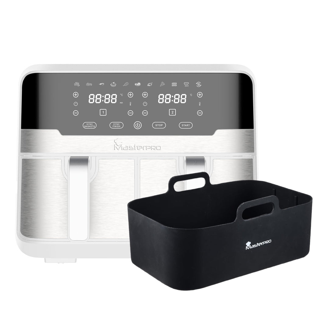 MasterPRO Rocket Duo 900 - Doppelöl ohne Öl - Weiss - 9 l und 2400 W Kapazität