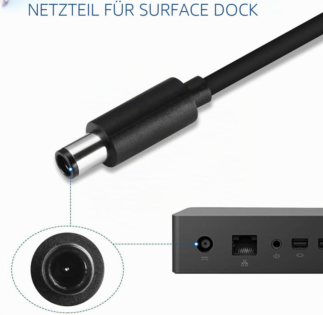KFD 90W 15V 6A Netzteil Ladekabel Ladegerät 12V für Microsoft Docking Station Surface Pro 4 Surface