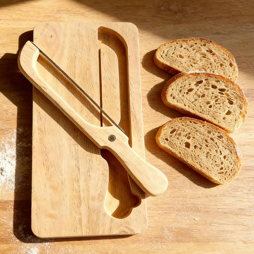 Brot-Schneidegerät Edelstahl Bagel-Schneidewerkzeug | Brot-Schneidebrett mit Schneidemesser für Toas