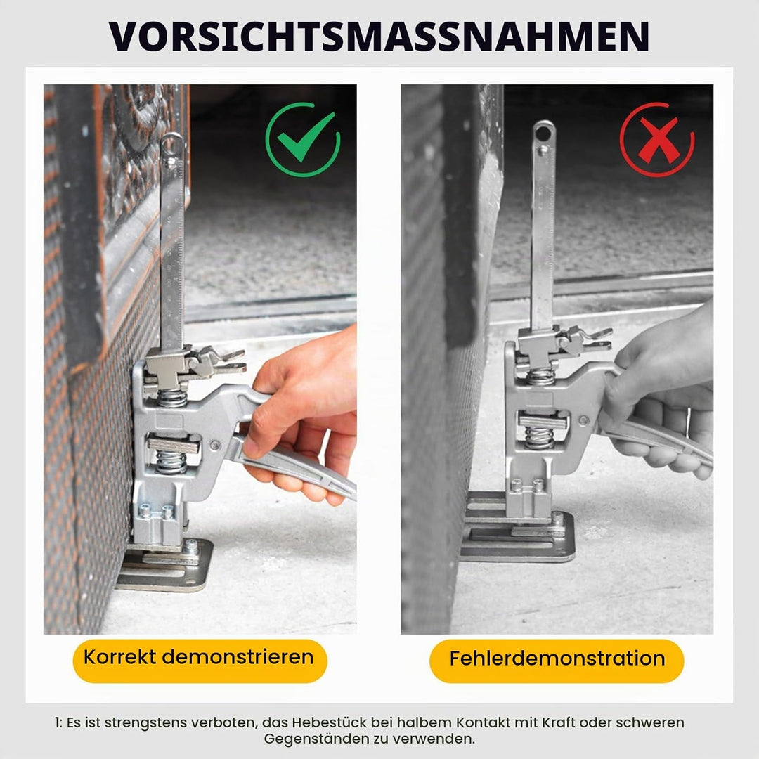 MaxAwe 2 STK Arbeitssparender Arm Handheld Jack Tool mit 2 Einstellgeschwindigkeiten, 31cm Höhenvers