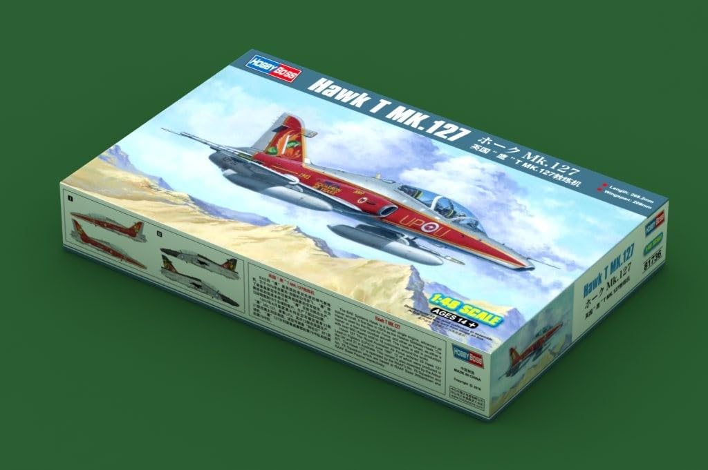 Hobby Boss 081736 HBS81736 Hawk Modellbau, Hobby, Zusammenbau, detailliert, Geformte Farbe, 1:48 Sca
