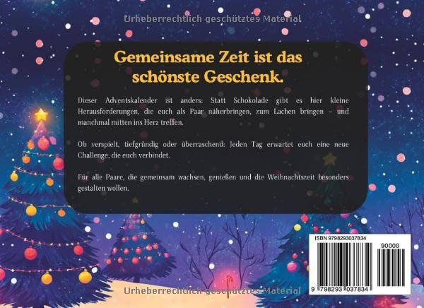 Adventskalender für Paare: 24 verspielte Challenges für Zwei – Der interaktive Adventskalender für P