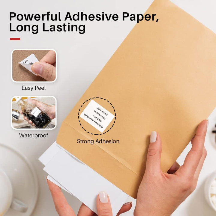 Phomemo 6 Rollen 1.57''X1.18'' (40x30mm) Etikettenpapier, Premium Mehrzweck Thermo Haftetikett für B