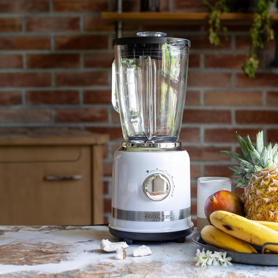 Ariete 585 Modern Standmixer, 1000 W, 1,5 L Fassungsvermögen, 4 Geschwindigkeiten + Pulse-Funktion,
