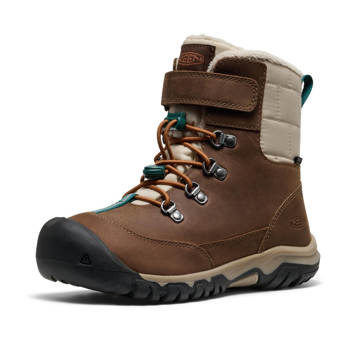 KEEN Unisex Kinder Kanibou WaterproofSchneestiefel 24 EU Dark Earth Roasted Pecan, 24 EU Dark Earth