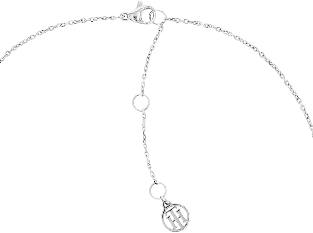 Tommy Hilfiger Jewelry Halskette mit Anhänger für Damen aus Edelstahl mit Kristallen - Erhältlich au