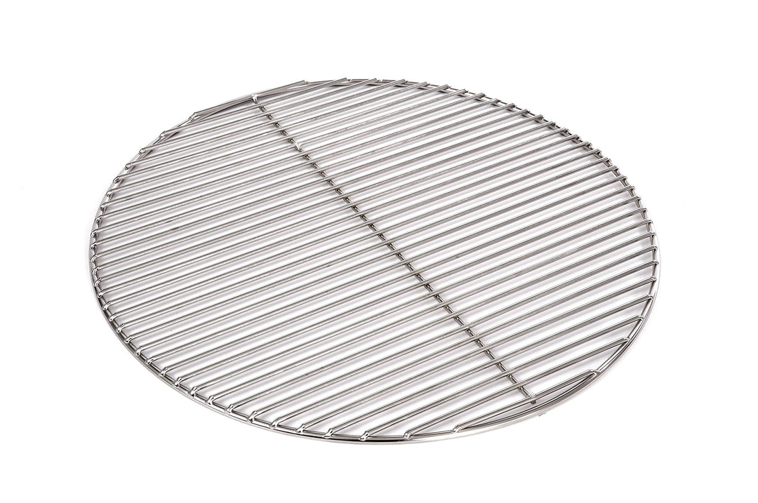 Grillrost Ø 40 cm aus Edelstahl rostfrei und elektropoliert 4mm / 10 mm Stababstand für Grill rund,