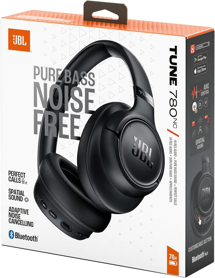 JBL Tune 780 NC Kabellose Over-Ear-Kopfhörer mit adaptivem Noise-Cancelling, Smart Ambient, Bis zu 7