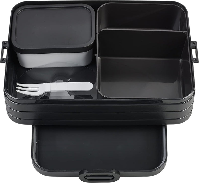 Mepal Brotdose Large - Brotdose mit Bento Box - Für 4 Sandwiches oder 8 Brotscheiben - Lunchbox für