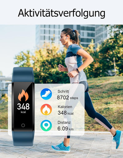 GRV Schrittzähler Uhr Ohne Bluetooth/App/Handy für Damen und Heren,Kinder Fitness Tracker Fitnessuhr