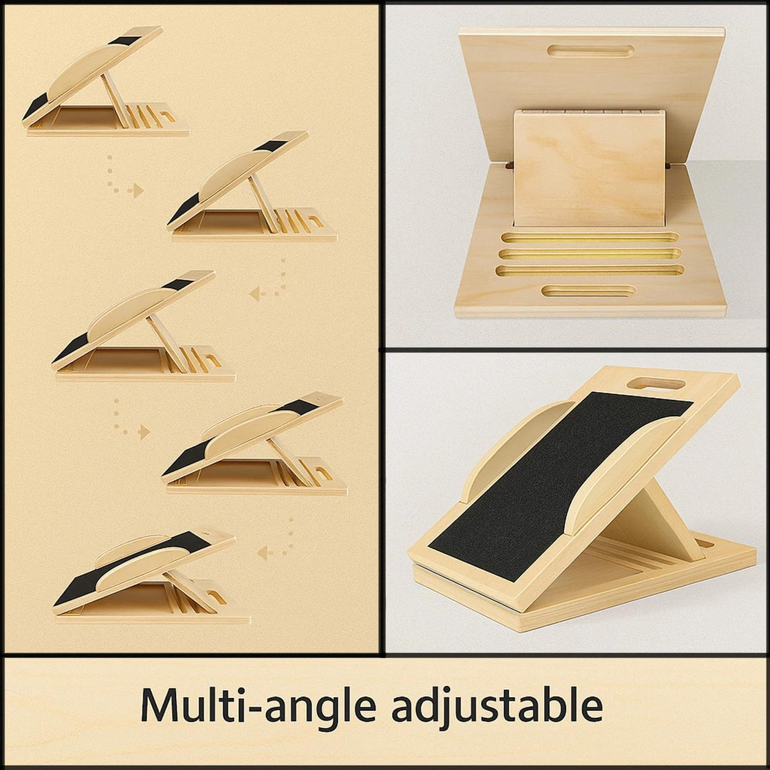 Wadendehner,2-in-1 Holz Balance Board,Tragbares Schrägbrett,Verstellbaren Winkeln,für Wadendehnung K