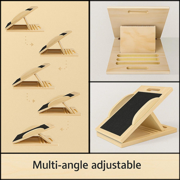 Wadendehner,2-in-1 Holz Balance Board,Tragbares Schrägbrett,Verstellbaren Winkeln,für Wadendehnung K