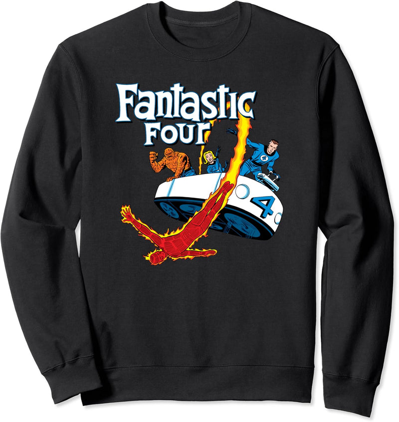 Marvel Comics Fantastic Four Fantasticar Retro Sweatshirt