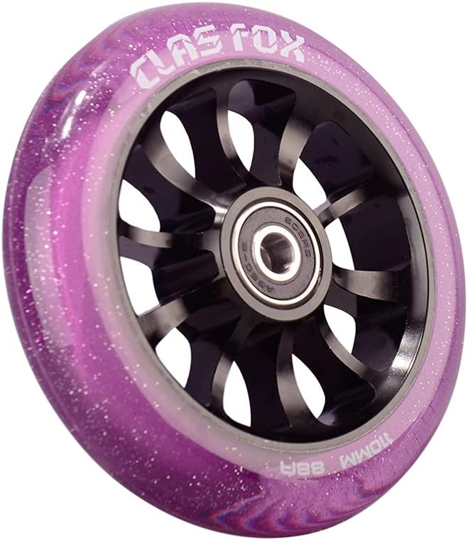 CLAS FOX Pro Stunt Scooter Rollen Roller Räder 110mm Ein Paar mit ABEC-9 Kugellager CNC Metallker (2