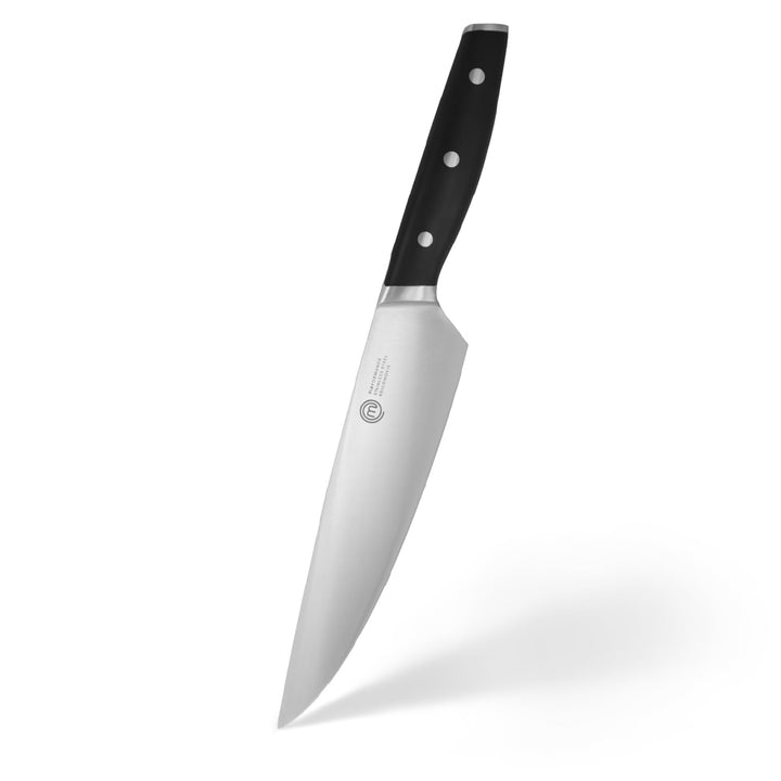 MasterChef Kochmesser Profi Messer aus Kohlenstoffreichem Edelstahl, Dreifach Vernieteter Griff, Tra
