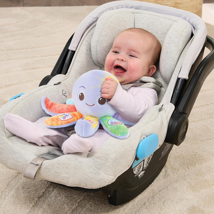 Vtech Baby - Babys Plüsch-Oktopus – Sensorisches Kuschelspielzeug zur Förderung der Wahrnehmung – Fü