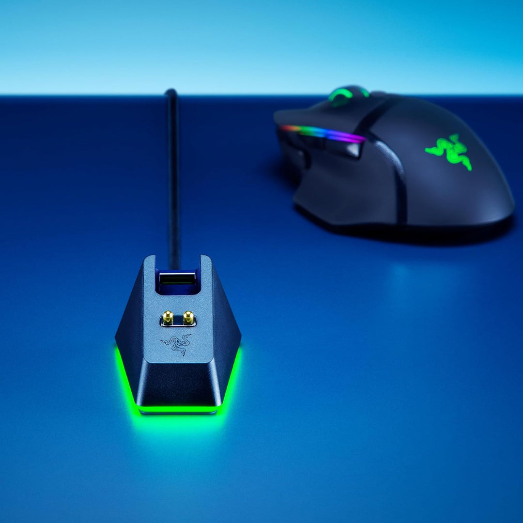 Razer Mouse Dock Chroma - Charging Station mit RGB Beleuchtung für DeathAdder V2 Pro, Viper Ultimate