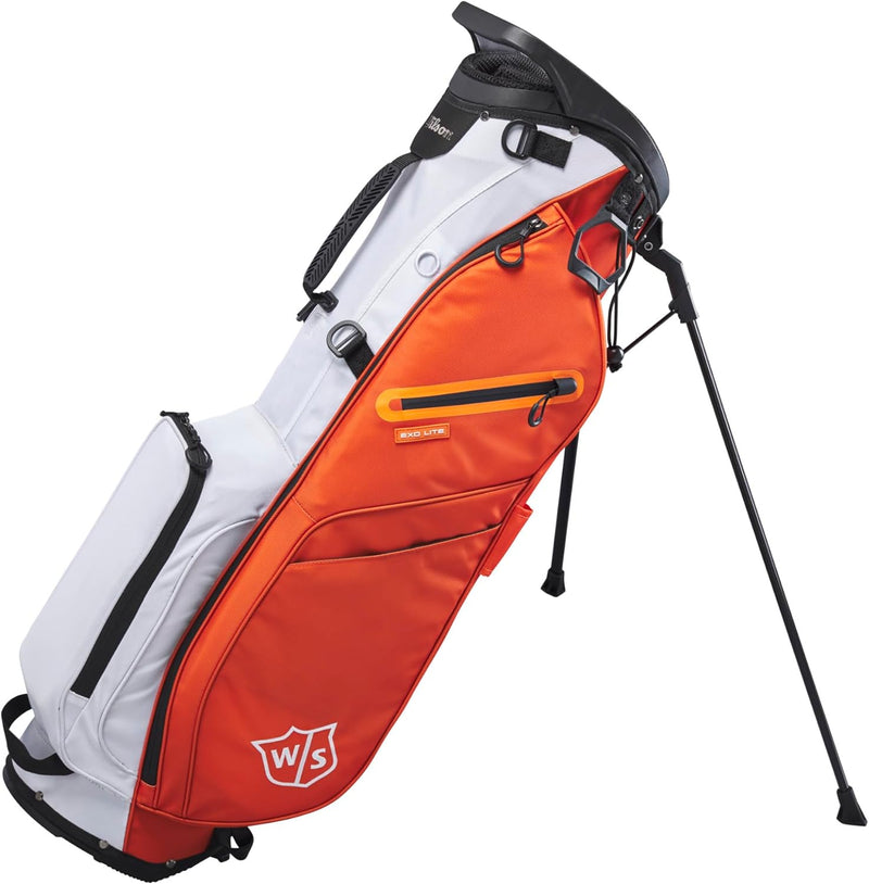 Wilson Unisex-Adult Exo Lite Golf Club Bag NS Orange/ White, NS Orange/ White