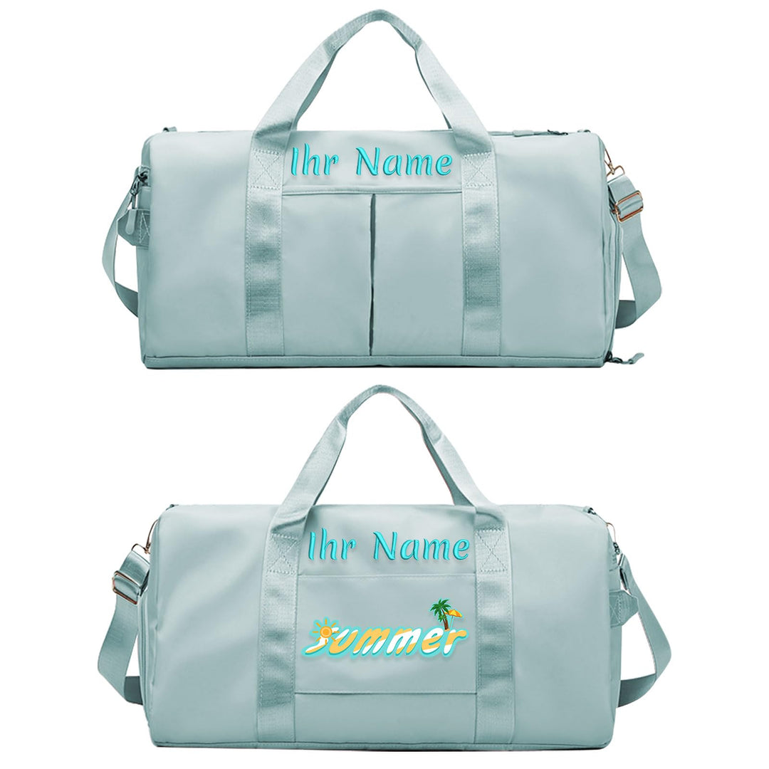 Personalisiertes Besticktes Sporttasche Duffel - Individuelle Sport- & Reisetasche mit Wasserdichtem