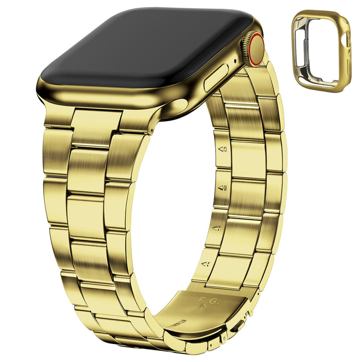 Fullmosa Kompatibel mit Apple Watch Armband 40mm 41mm 38mm Damen Herren, Neues Metall Schlanks Ersat