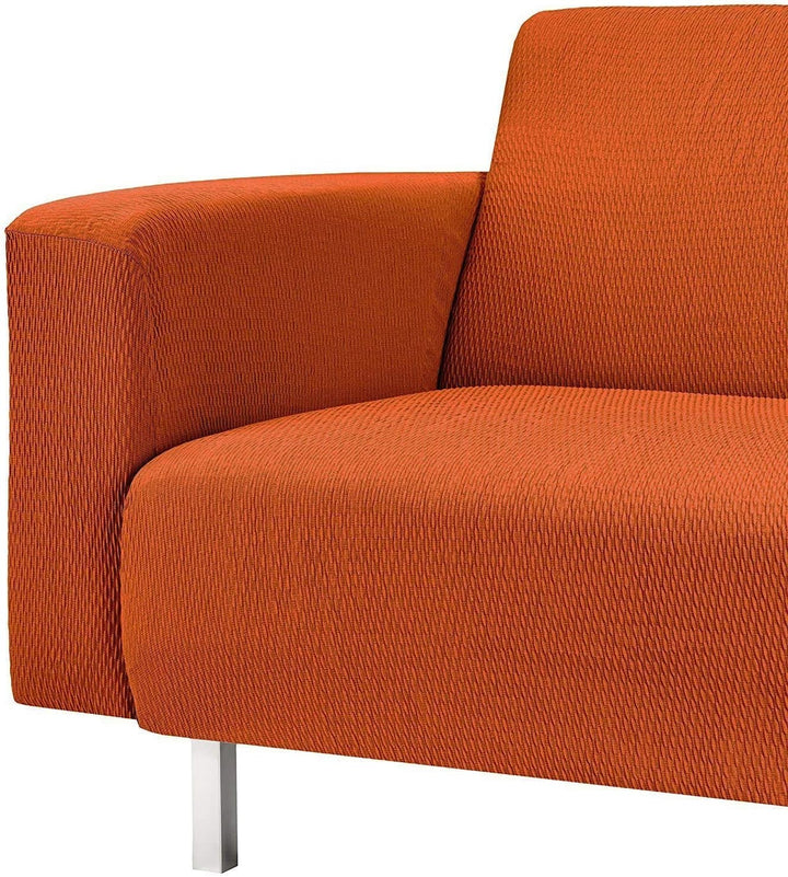 Martina Home - Sofabezug für Chaiselongue, Modell Túnez, modernes Design, Stoff, Orange, kurzes Eckt
