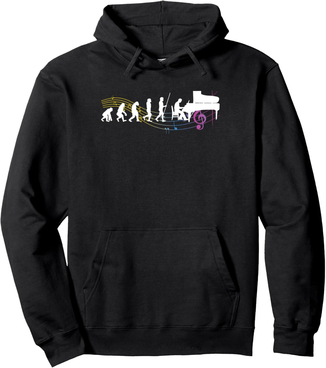 Evolution Klavierspieler Pianist | Geschenk Klavier Piano Pullover Hoodie