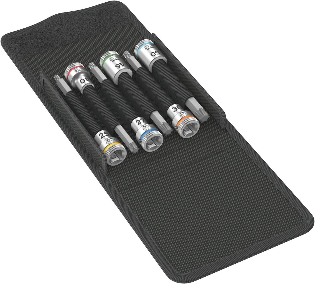 Wera 05003185001 8767 B TORX HF 1 Zyklop Bitnuss-Satz Torx, mit 3/8 Zoll-Antrieb, mit Haltefunktion,