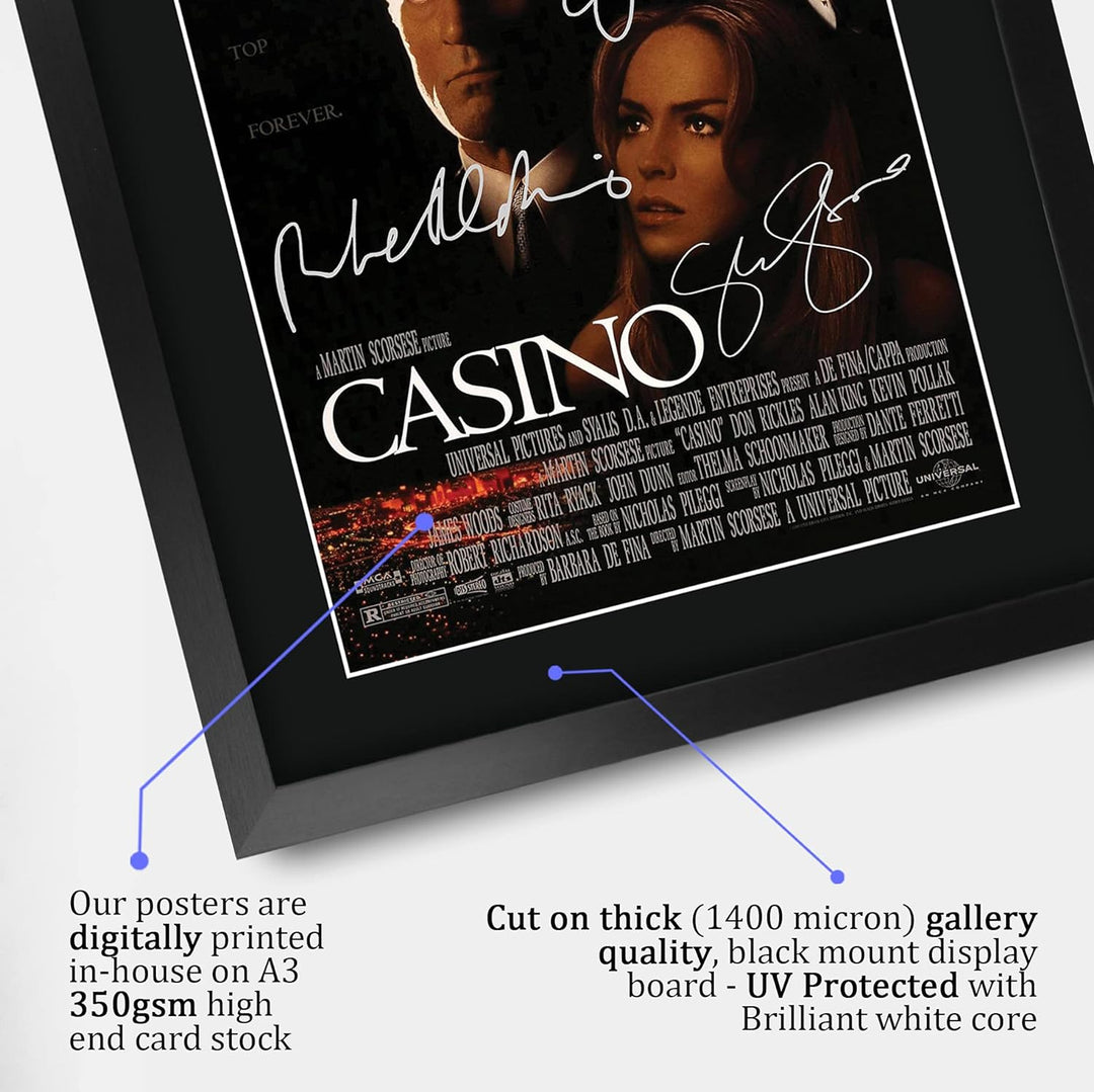 HWC Trading Casino A3 Gerahmte Signiert Gedruckt Autogramme Bild Druck-Fotoanzeige Geschenk Für Film