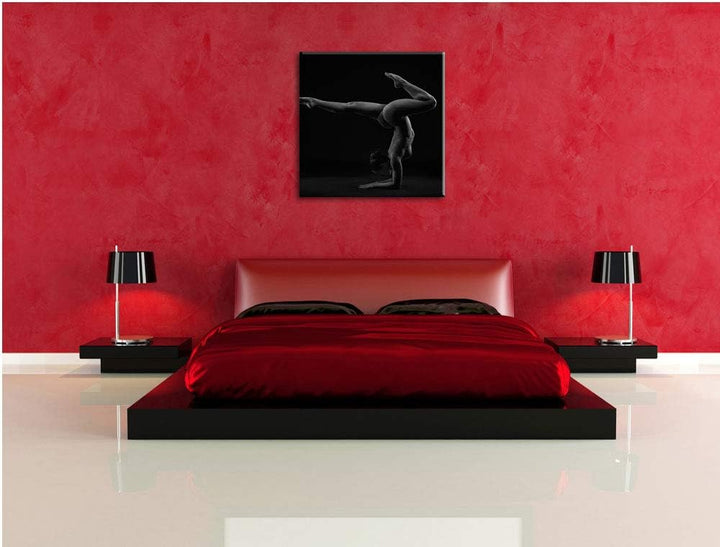 Pixxprint sexy Körper Einer Frau als Leinwandbild/Grösse: 70x70 cm/Wandbild/Kunstdruck/fertig bespan