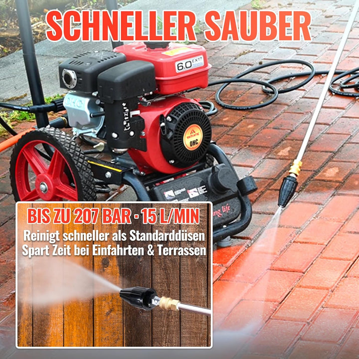 YAMATIC Turbo-Düse für Hochdruckreiniger, 360° Rotationsdüse, 3000 PSI (207 bar), 4,0 GPM (15,1 l/mi