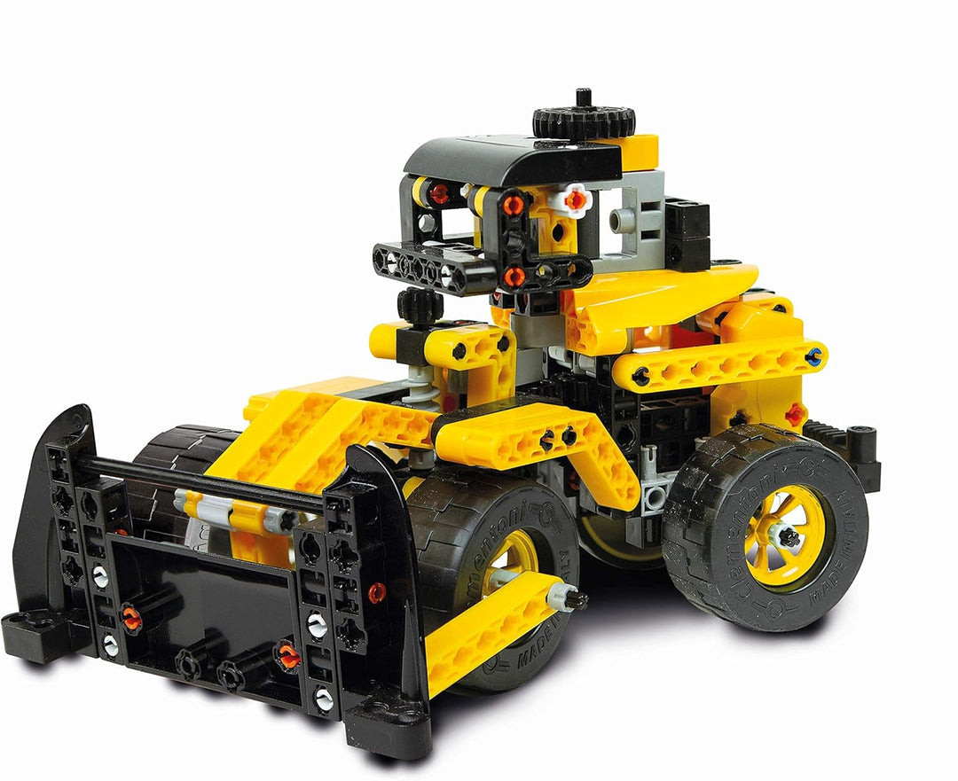 Clementoni 59162 Galileo Science – Construction Challenge Bulldozer, Bausatz für eine Planierraupe,