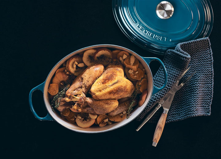 Le Creuset Signature Gusseisen-Bräter mit Deckel, Ø 31 cm, Oval, Für alle Herdarten und Induktion ge