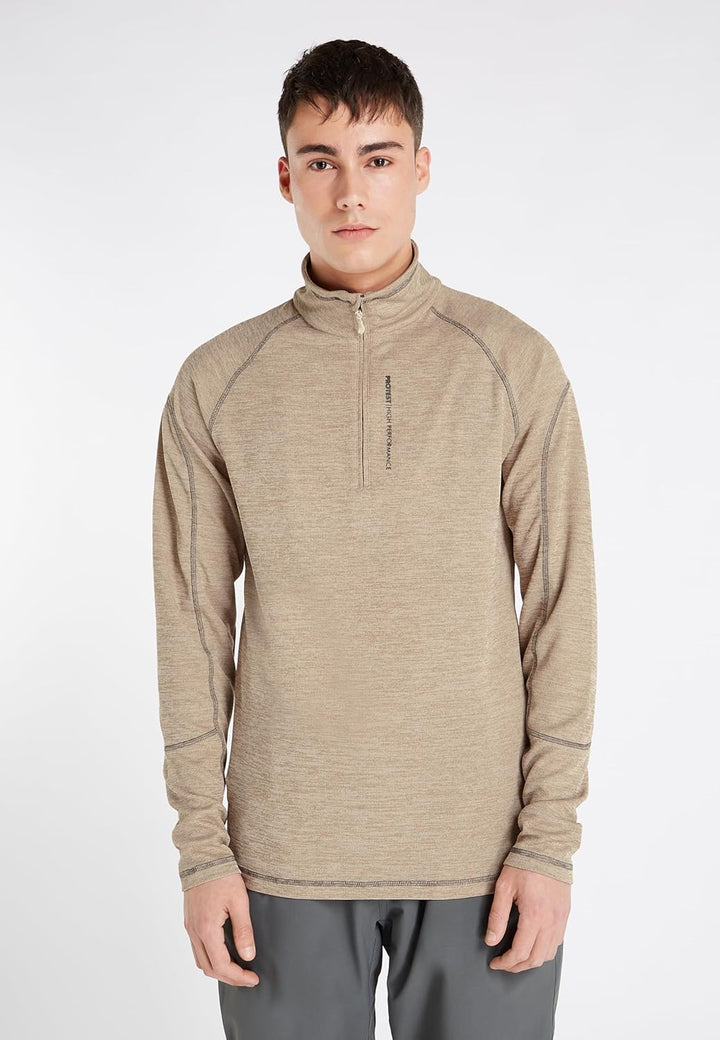 Protest Men Langer Ärmel PRTLOUISIANA XS Kitoffwhite, XS Kitoffwhite