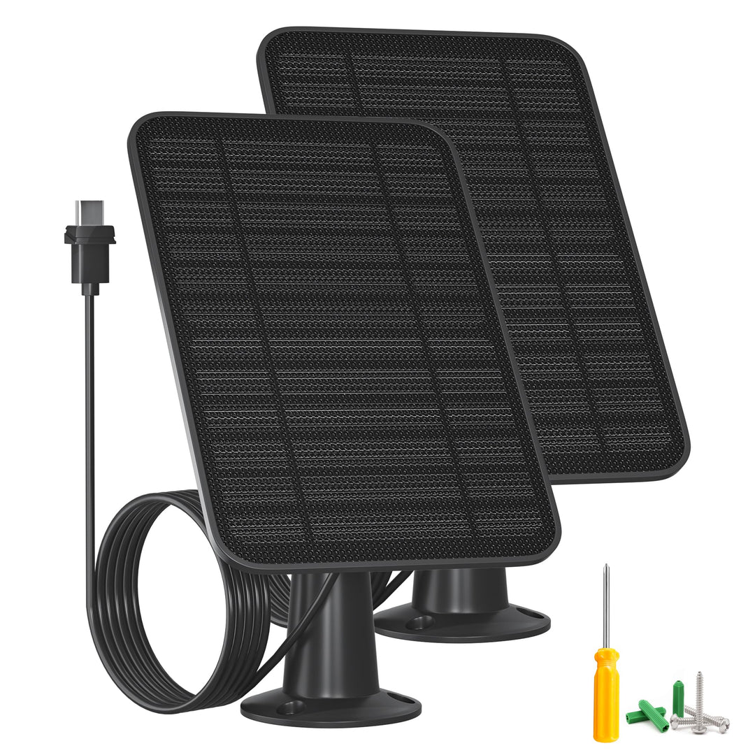 5 W Solarpanel für Blinkkamera im Freien, Solarpanel-Ladegerät mit Akku, kompatibel mit New Blink Ou