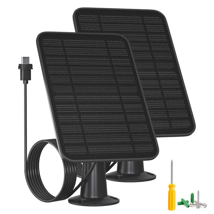5 W Solarpanel für Blinkkamera im Freien, Solarpanel-Ladegerät mit Akku, kompatibel mit New Blink Ou