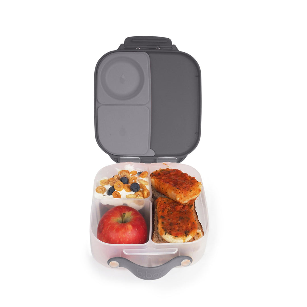 b.box Mini Brotdose für Kinder mit Fächern | Bento Box, 3 Fächer (2 Auslaufsicher) | Lunchbox für Ge