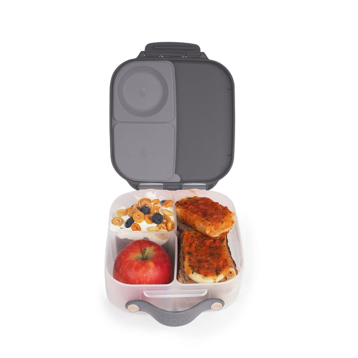 b.box Mini Brotdose für Kinder mit Fächern | Bento Box, 3 Fächer (2 Auslaufsicher) | Lunchbox für Ge