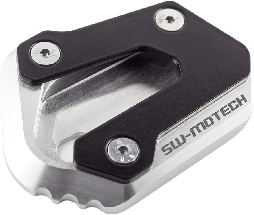 SW-MOTECH Seitenständerfuss-Verbreiterung, Schwarz/Silbern für Suzuki DL 650 (04-) / XT (15-)