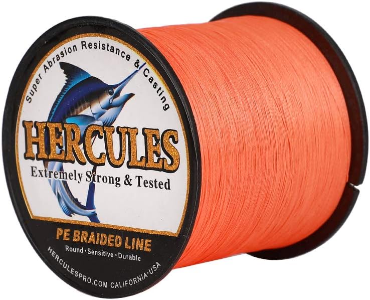 HERCULES Super Cast 100m - 2000m Yards Geflochtene Angelschnur 10lb - 300lb Test für Salzwasser Süss