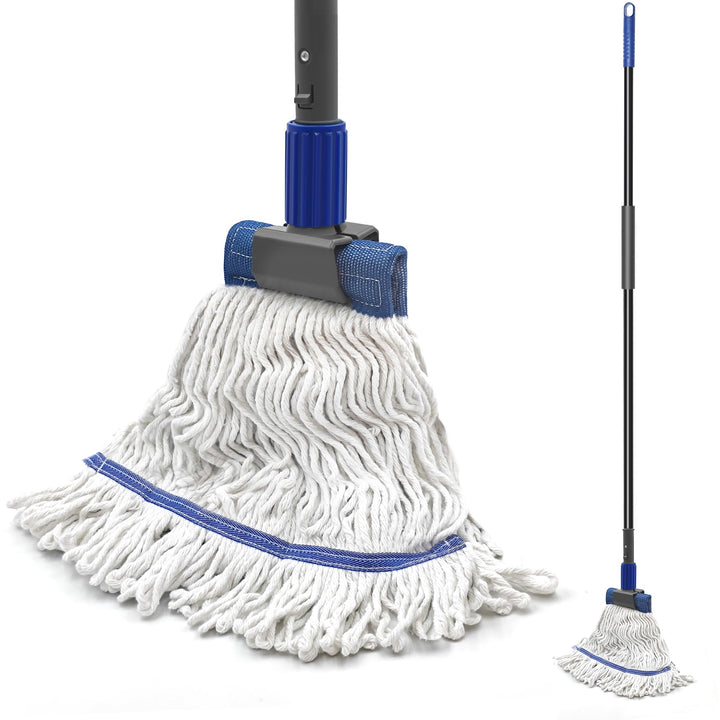 Bodenwischer Wischmopp, Wischer Boden mit 146 cm Langem Stiel, Microfaser Nass-Trocken-Mopp Haushalt