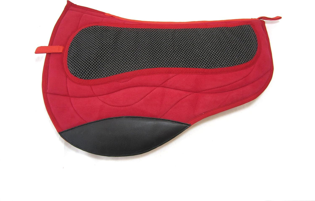 PS Pferdeartikel Kurzes Westernpad Round, Sandwichpad, 2 Kammern - Spezial Braun, Braun